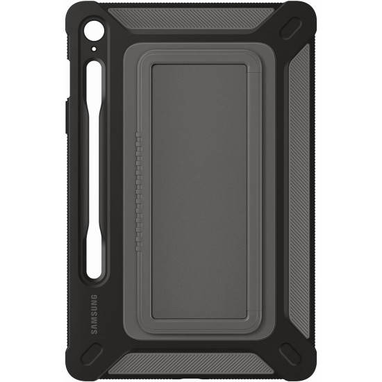 Official Samsung Outdoor Cover - Ανθεκτική Σκληρή Θήκη με Λαβή Μεταφοράς & Υποδοχή S-Pen - Samsung Galaxy Tab S9 FE 10.9" - Black (EF-RX510CBEGWW)
