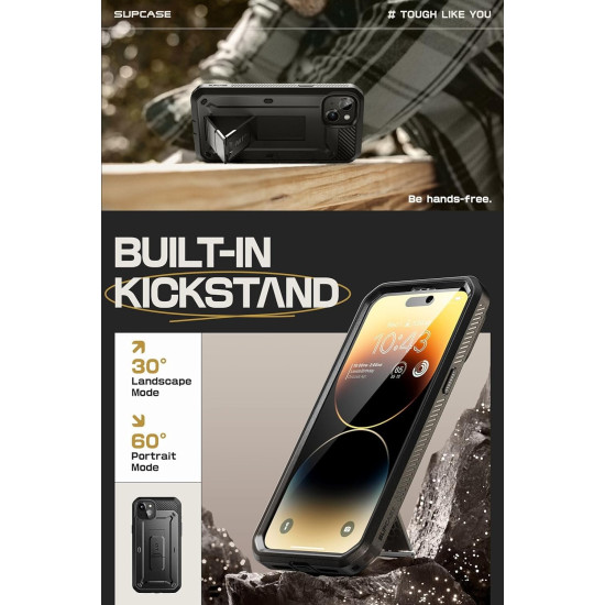 Supcase Ανθεκτική Θήκη Unicorn Beetle Pro - Apple iPhone 15 - Black (843439124363)