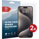 Rosso Ultra Clear Screen Protector - Μεμβράνη Προστασίας Οθόνης - Apple iPhone 15 Pro Max - 2 Τεμάχια (8719246401152)