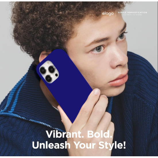 Elago Silicone Case - Premium Θήκη Σιλικόνης Apple iPhone 15 Pro - Cobalt Blue (ES15SC61PRO-CBL)