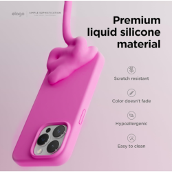 Elago Silicone Case - Premium Θήκη Σιλικόνης Apple iPhone 15 Pro - Hot Pink (ES15SC61PRO-HPK)