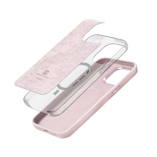 Crong Color Cover Lux Magnetic - Θήκη MagSafe Premium Σιλικόνης - Apple iPhone 15 Pro - Pink (CRG-COLRLM-IP1561P-PNK)