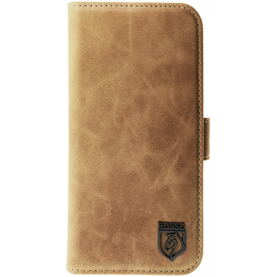 Rosso Elite - MagSafe Δερμάτινη Θήκη / Πορτοφόλι - Apple iPhone 14 Pro - Light Brown (8719246420115)