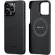 Pitaka MagEZ Case 4 - MagSafe Θήκη Aramid Fiber Body Apple iPhone 15 Pro Max - 0.95mm - 600D - Black / Grey / Twill (KI1501PMA)