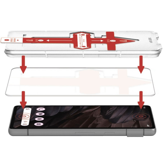 Rosso Tempered Glass - Αντιχαρακτικό Προστατευτικό Γυαλί Οθόνης Google Pixel 7a (8719246399268)