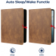 Rosso Element PU Θήκη Samsung Galaxy Tab S10 Ultra / S9 Ultra 14.6" με Υποδοχή για Γραφίδα - Brown (8719246407888)