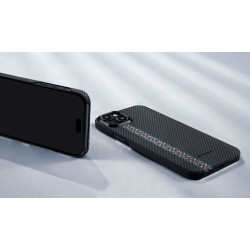 Pitaka Fusion Weaving MagEZ Case 4 - MagSafe Θήκη Aramid Fiber Body Apple iPhone 15 - 0.95mm - 600D - Rhapsody (FR1501)