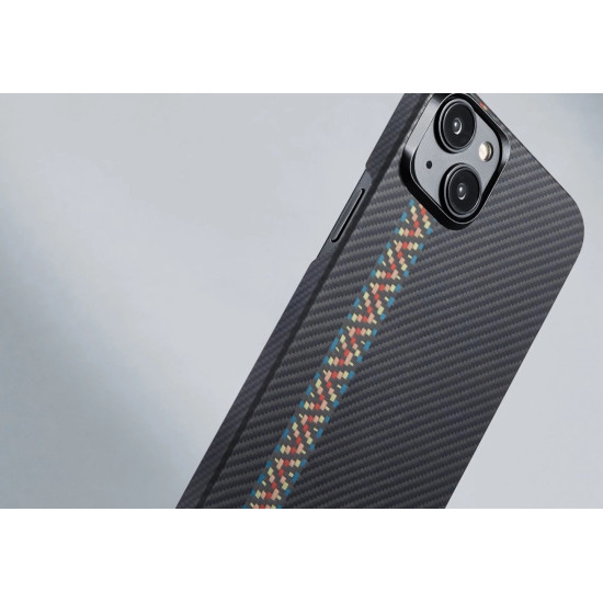 Pitaka Fusion Weaving MagEZ Case 4 - MagSafe Θήκη Aramid Fiber Body Apple iPhone 15 Plus - 0.95mm - 600D - Rhapsody (FR1501M)