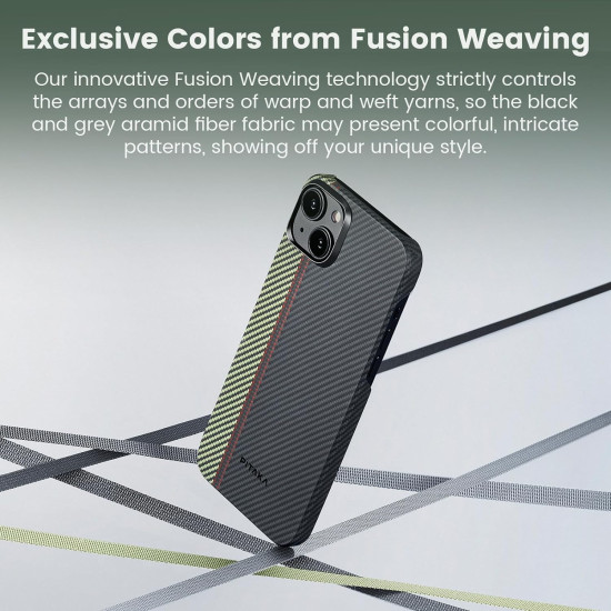 Pitaka Fusion Weaving MagEZ Case 4 - MagSafe Θήκη Aramid Fiber Body Apple iPhone 15 Plus - 0.95mm - 600D - Overture (FO1501M)