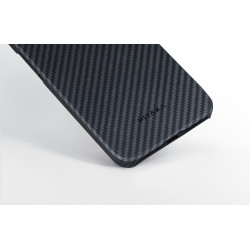 Θήκη iPhone 15 Pro Max Pitaka MagEZ Case 4 με MagSafe Aramid Fiber Body 1.15mm 1500D - Black / Grey / Twill (KI1501PM)
