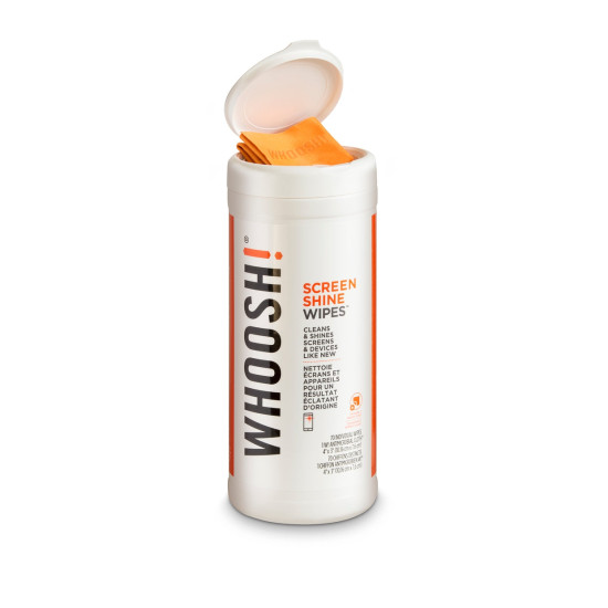 Whoosh! Screen Shine Wipes - Μαντηλάκια Καθαρισμού Οθόνης & Συσκευών - 70 Τεμάχια (1FG70WPENFR)