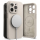 Ringke Silicone Magnetic - Ανθεκτική MagSafe Θήκη Σιλικόνης - Apple iPhone 15 Pro Max - Stone (8809919307161)