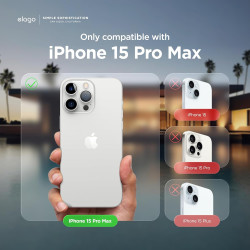 Elago Silicone Case - Premium Θήκη Σιλικόνης Apple iPhone 15 Pro Max - Midnight Green (ES15SC67PRO-MGR)