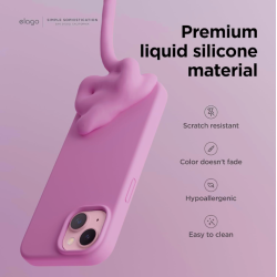 Elago Silicone Case - Premium Θήκη Σιλικόνης Apple iPhone 15 - Hot Pink (ES15SC61-HPK)