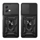 Techsuit CamShield - Ανθεκτική Θήκη με Κάλυμμα για την Κάμερα & Μεταλλικό Ring Holder - Motorola Moto G84 - Black (5949419070530)