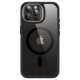 ESR Armor Tough with Stash Stand HaloLock - Ανθεκτική 360° Διάφανη MagSafe Θήκη με Kickstand & Tempered Glass για Φακό Κάμερας - Apple iPhone 15 Pro Max - Clear / Black (4894240176658)