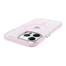 Prodigee Super Star - Σκληρή Ανθεκτική Διάφανη Θήκη MagSafe - Apple iPhone 15 Pro Max - Rose (IPH15P-6.7-STRM-RSE)