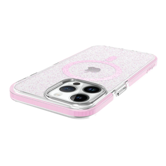 Prodigee Super Star - Σκληρή Ανθεκτική Διάφανη Θήκη MagSafe - Apple iPhone 15 Pro Max - Rose (IPH15P-6.7-STRM-RSE)