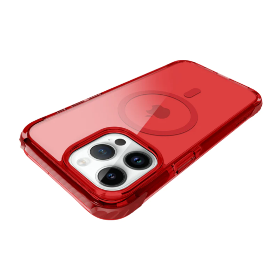 Prodigee Safetee Neo + Mag - Σκληρή Ανθεκτική Ημιδιάφανη Θήκη MagSafe - Apple iPhone 15 Pro - Ruby (IPH15P-6.1-NEOM-RBY)