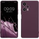 KWmobile Soft Slim Flexible Rubber Cover with Camera Protector - Θήκη Σιλικόνης Xiaomi Poco F5 με Πλαίσιο Κάμερας - Bordeaux Violet (61638.187)