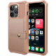 HappyCase 3 σε 1 - Θήκη Σιλικόνης με Ενσωματωμένο PU Πορτοφόλι - Apple iPhone 15 Pro - Pink (8719246421013)