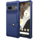 HappyCase 3 σε 1 - Θήκη Σιλικόνης με Ενσωματωμένο PU Πορτοφόλι - Google Pixel 7 - Dark Blue (8719246421433)