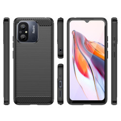 Tech-Protect Θήκη Σιλικόνης Carbon - Xiaomi Redmi 12C - Black (9490713933770)
