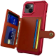 HappyCase 3 σε 1 - Θήκη Σιλικόνης με Ενσωματωμένο PU Πορτοφόλι - Apple iPhone 15 Plus - Red (8719246420603)