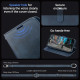 Spigen Wallet S Pro - Ανθεκτική Θήκη Πορτοφόλι Apple iPhone 15 Pro Max με Αποσπώμενο Λουράκι Χειρός / Λαιμού - Navy (ACS06606)