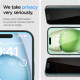 Spigen Privacy Tempered Glass GLAS.tR EZ Fit - Αντιχαρακτικό Γυαλί Προστασίας Απορρήτου Οθόνης Apple iPhone 16 / 15 - 2 Τεμάχια (AGL06905)
