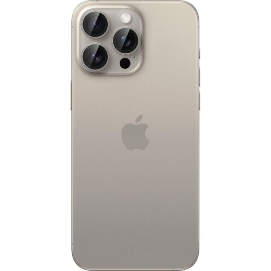 Spigen GLAS.tR EZ Fit OPTIK Pro Camera Lens Protector - Αντιχαρακτικό Προστατευτικό Γυαλί για Φακό Κάμερας Apple iPhone 17 Pro / 17 Pro Max / 16 Pro / 16 Pro Max / 15 Pro / 15 Pro Max / 14 Pro / 14 Pro Max - 2 Τεμάχια - Natural Titanium (AGL07163)