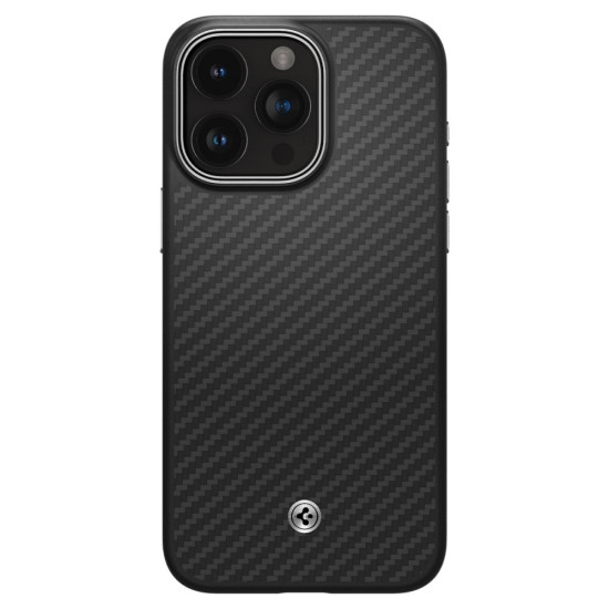 Spigen Enzo Aramid MagFit - Σκληρή Θήκη MagSafe Aramid Fiber με TPU - Apple iPhone 15 Pro Max - 1500D - 2mm - Matte Black (ACS07044)