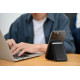 Satechi Vegan-Leather Magnetic Wallet Stand - MagSafe Θήκη - Πορτοφόλι για Κάρτες / Αναδιπλούμενη Βάση από Δέρμα Vegan - Black (ST-VLWK)