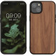 KWmobile Σκληρή Ξύλινη Θήκη με TPU Bumper - Apple iPhone 15 Plus - Walnut / Dark Brown (62008.18)