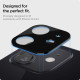 Techsuit Full Camera Tempered Glass - Αντιχαρακτικό Γυαλί Προστασίας για Φακό Κάμερας - Apple iPhone 12 - Black (5949419071391)
