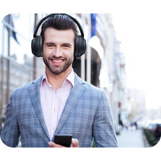 Riversong Rhythm M6 Bluetooth Headphones - Ασύρματα Ακουστικά Κεφαλής Bluetooth - Black (EA279B)