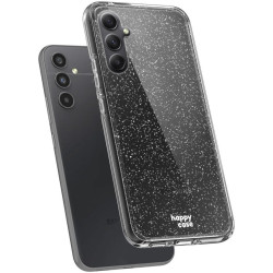 HappyCase Διάφανη Θήκη Σιλικόνης Samsung Galaxy A14 - Glitter Print (8719246382543)