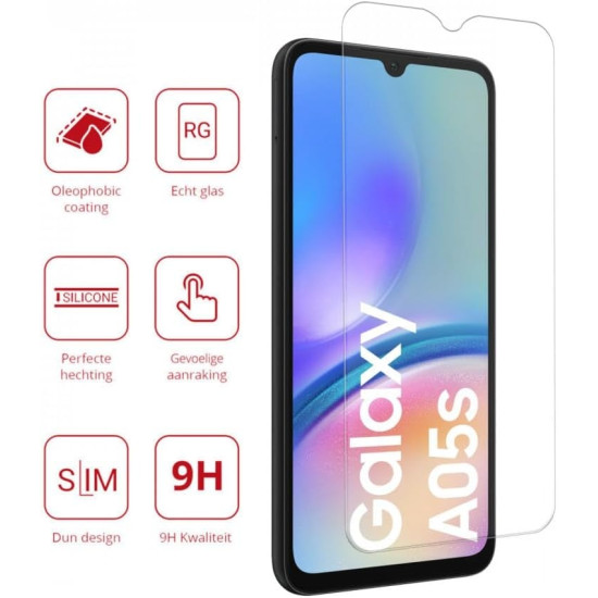 Rosso Tempered Glass - Αντιχαρακτικό Προστατευτικό Γυαλί Οθόνης Samsung Galaxy A05s - Clear (8719246436680)