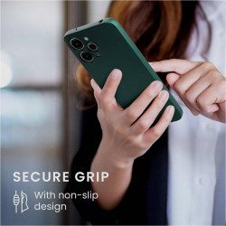 KWmobile Θήκη Σιλικόνης Xiaomi Redmi 12 με Πλαίσιο Κάμερας - Metallic Teal (61880.14)