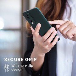 KWmobile Θήκη Σιλικόνης Honor 90 με Πλαίσιο Κάμερας - Metallic Teal (61743.14)