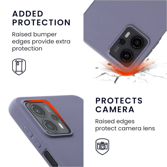KWmobile Θήκη Σιλικόνης Motorola Moto G13 / G23 - Lavender Grey (60843.130)