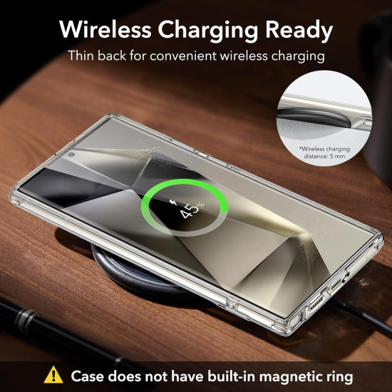 Διάφανη Ανθεκτική Σκληρή Θήκη με Kickstand - Samsung Galaxy S24 Ultra - ESR Boost Kickstand Case - Clear (4894240189924)