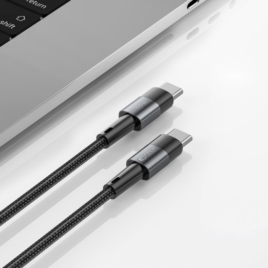 Tech-Protect Ultraboost Cable - Καλώδιο Φόρτισης και Μεταφοράς Δεδομένων Type-C σε Type-C - 300cm - 100W - 5A - Grey (9319456606058)