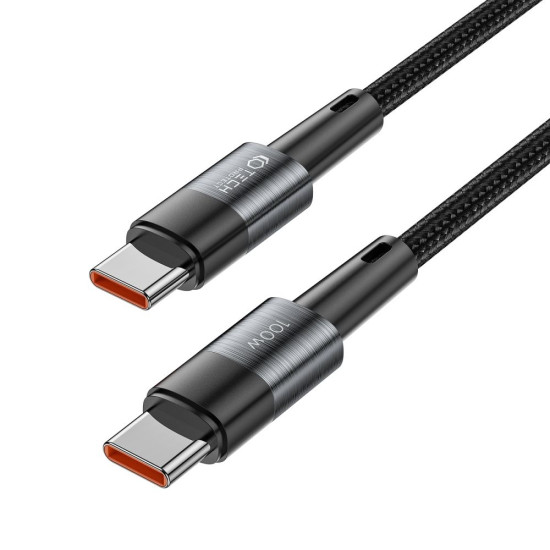 Tech-Protect Ultraboost Cable - Καλώδιο Φόρτισης και Μεταφοράς Δεδομένων Type-C σε Type-C - 25cm - 100W - 5A - Grey (9319456606065)