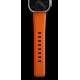 Nomad Rugged Band - Ανθεκτικό Αδιάβροχο Λουράκι από Καουτσούκ FKM - Apple Watch Ultra/SE/11/10/9/8/7/6/5/4 (49/46/45/44mm) - Ultra Orange / Black (NM01217985)
