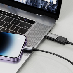 Tech-Protect Ultraboost Adapter - Αντάπτορας Type-C (male) σε USB-A (female) - Black (9490713932858)