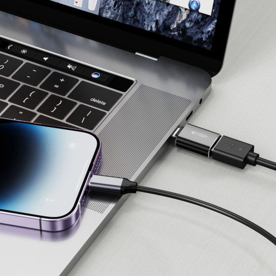 Tech-Protect Ultraboost Adapter - Αντάπτορας Type-C (male) σε USB-A (female) - Black (9490713932858)