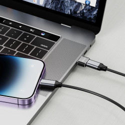 Tech-Protect Ultraboost Adapter - Αντάπτορας USB-A (male) σε Type-C (female) - Black (9490713932247)