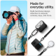 Spigen Universal Crossbody Strap - Ρυθμιζόμενο Λουράκι Λαιμού για Μεταφορά Αξεσουάρ / Θήκες Smartphone / AirPods / AirTag 2 / 1 / Κλειδιά από Ύφασμα Dacron - Black (AFA06263)