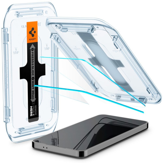 Αντιχαρακτικό Γυαλί Οθόνης - Samsung Galaxy S25 / S24 - Spigen Tempered Glass GLAS.tR EZ Fit HD - 2 Τεμάχια - Clear (AGL07440)